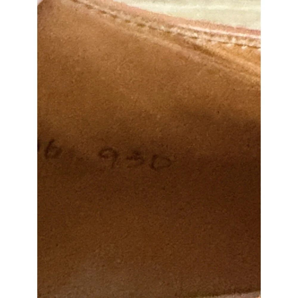 JCrew Ludlow Semi-Brogue Oxfords 9.5 English Tan Leather Shoes C8896